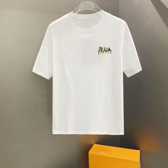 Prada White Short Sleeve Men's Tee - Picture 1 of 5